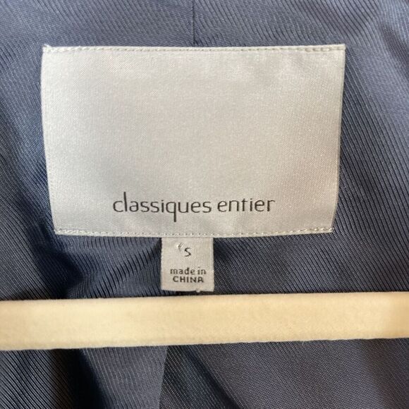 CLASSIQUES ENTIER Blue Blazer with Fringe Size Small - Picture 8 of 12